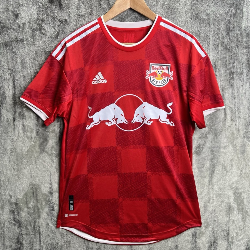 Adidas Mens New York Red Bull Away Jersey Size Medium Soccer MLS 2022/23